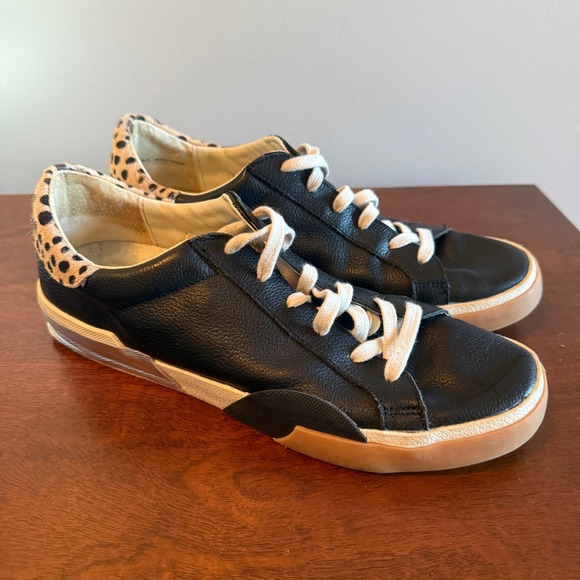 Zina Sneakers Onyx Embossed Leather Size 11 | Women's Fashion Sneakers - Picture 2 of 5